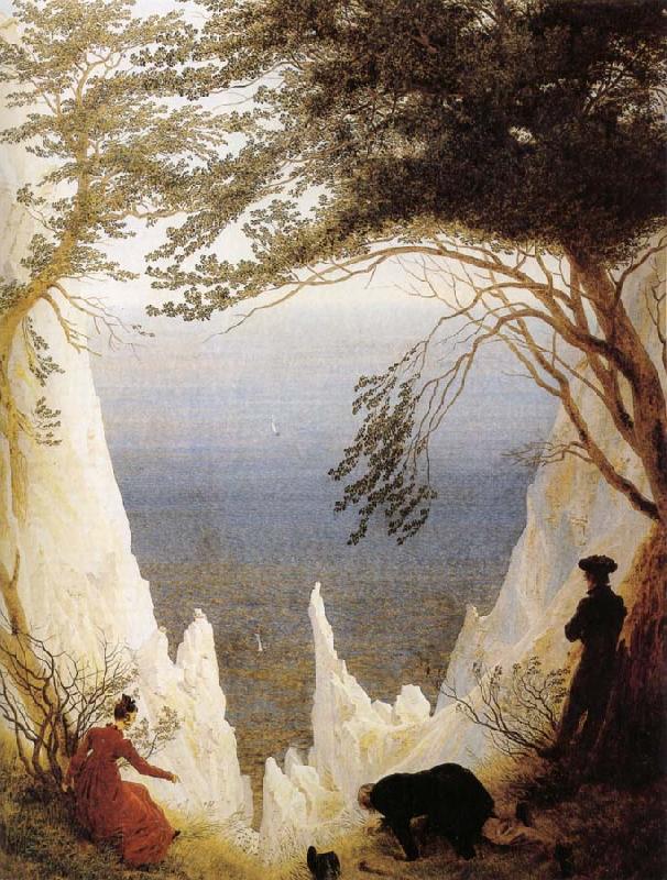 Caspar David Friedrich Chalk Cliffs on Rugen